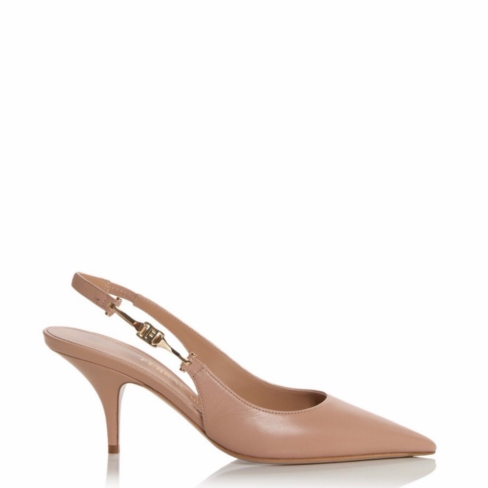NIB FERRAGAMO Women's Tally 70 Slingback Pumps - Picture 2 of 6